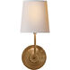 Thomas O'Brien Vendome 1 Light 5.5 inch Hand-Rubbed Antique Brass Single Sconce Wall Light in Natural Paper