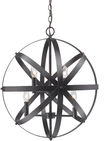 Canada 4 Light 20 inch Dark Brown Chandelier Ceiling Light