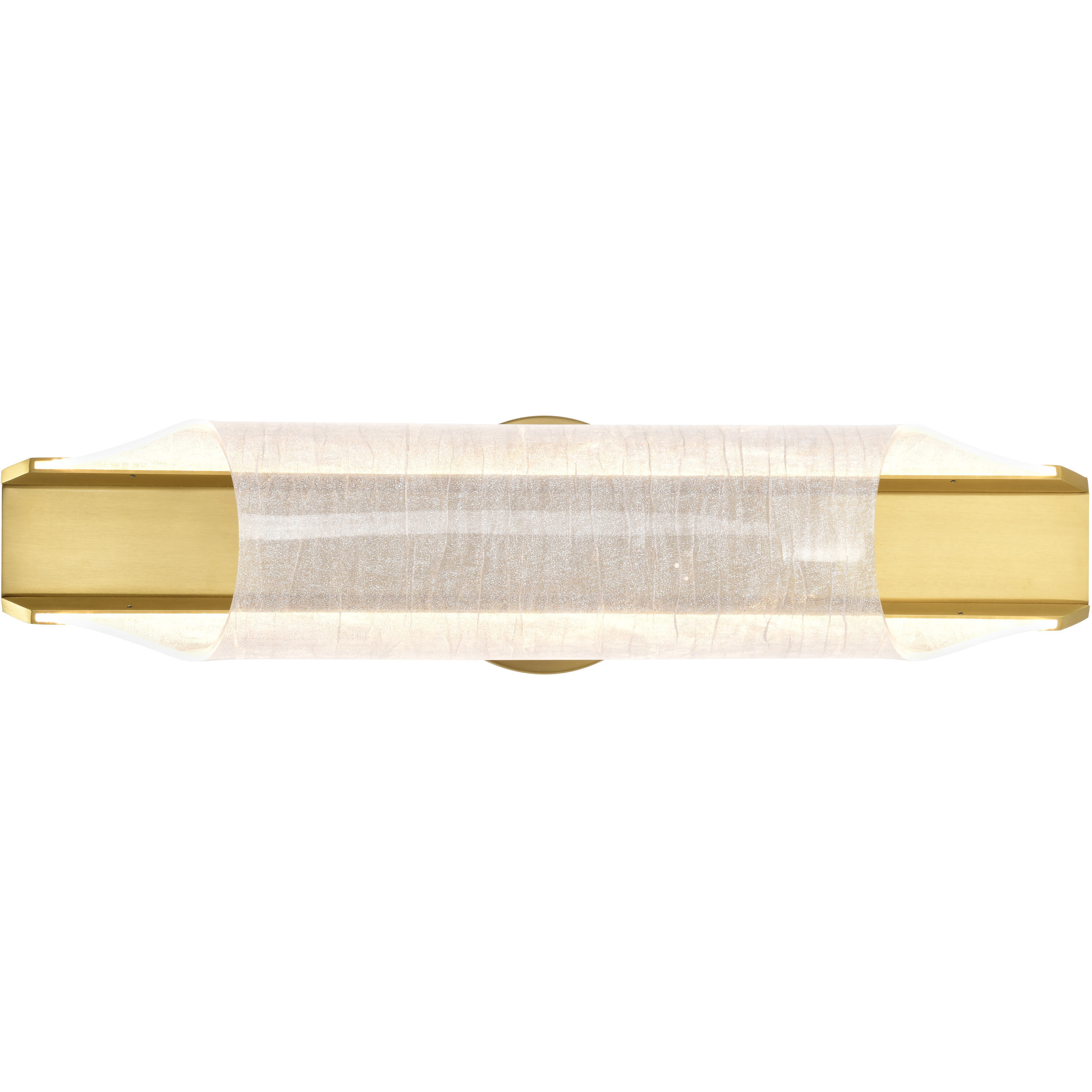 Idris LED 24.5 inch Vintage Brass Vanity Wall Light