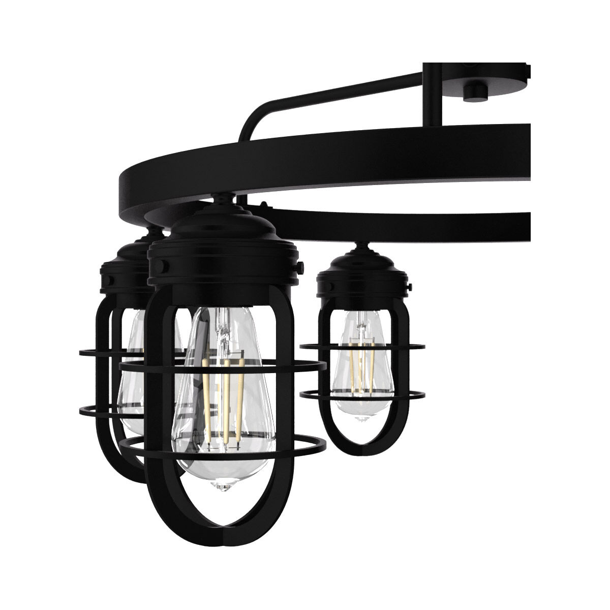 Starklake 6 Light 27 inch Natural Iron Chandelier Ceiling Light