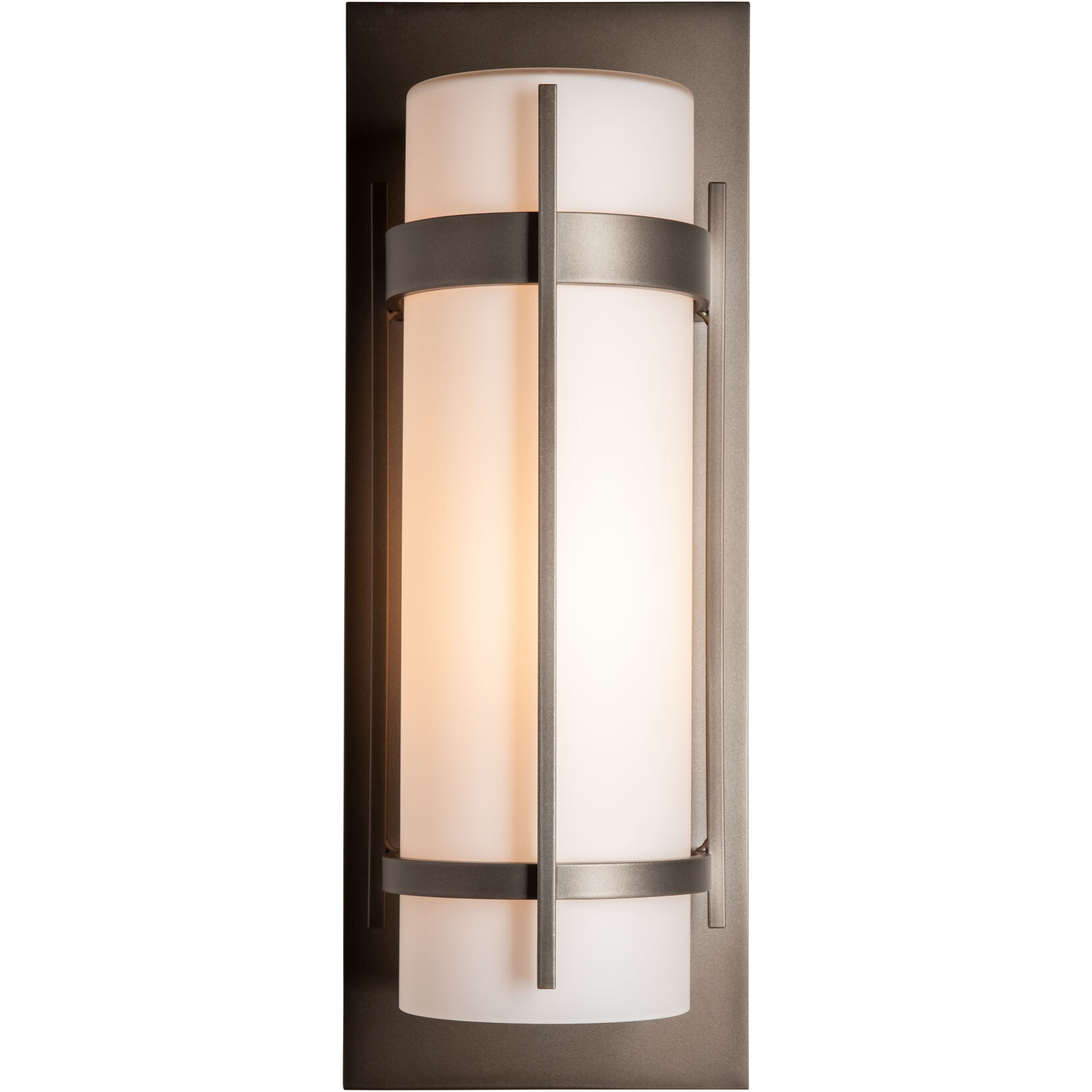 Banded 1 Light 20.8 inch Coastal Dark Smoke Outdoor Sconce, Large