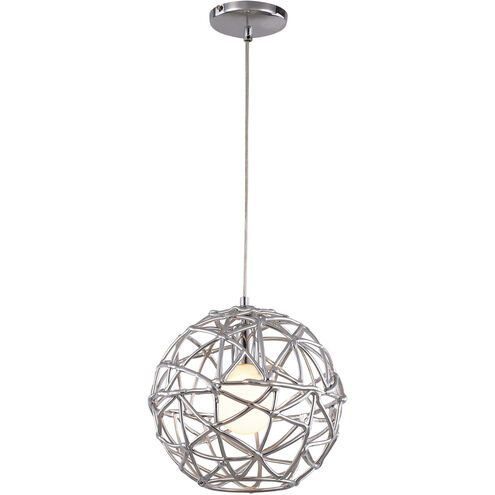 Space 1 Light 12 inch Polished Chrome Pendant Ceiling Light