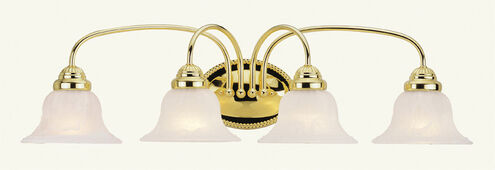 Edgemont 4 Light 31 inch Polished Brass Bath Vanity Wall Light