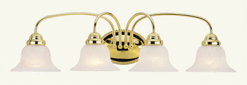 Edgemont 4 Light 31 inch Polished Brass Bath Vanity Wall Light