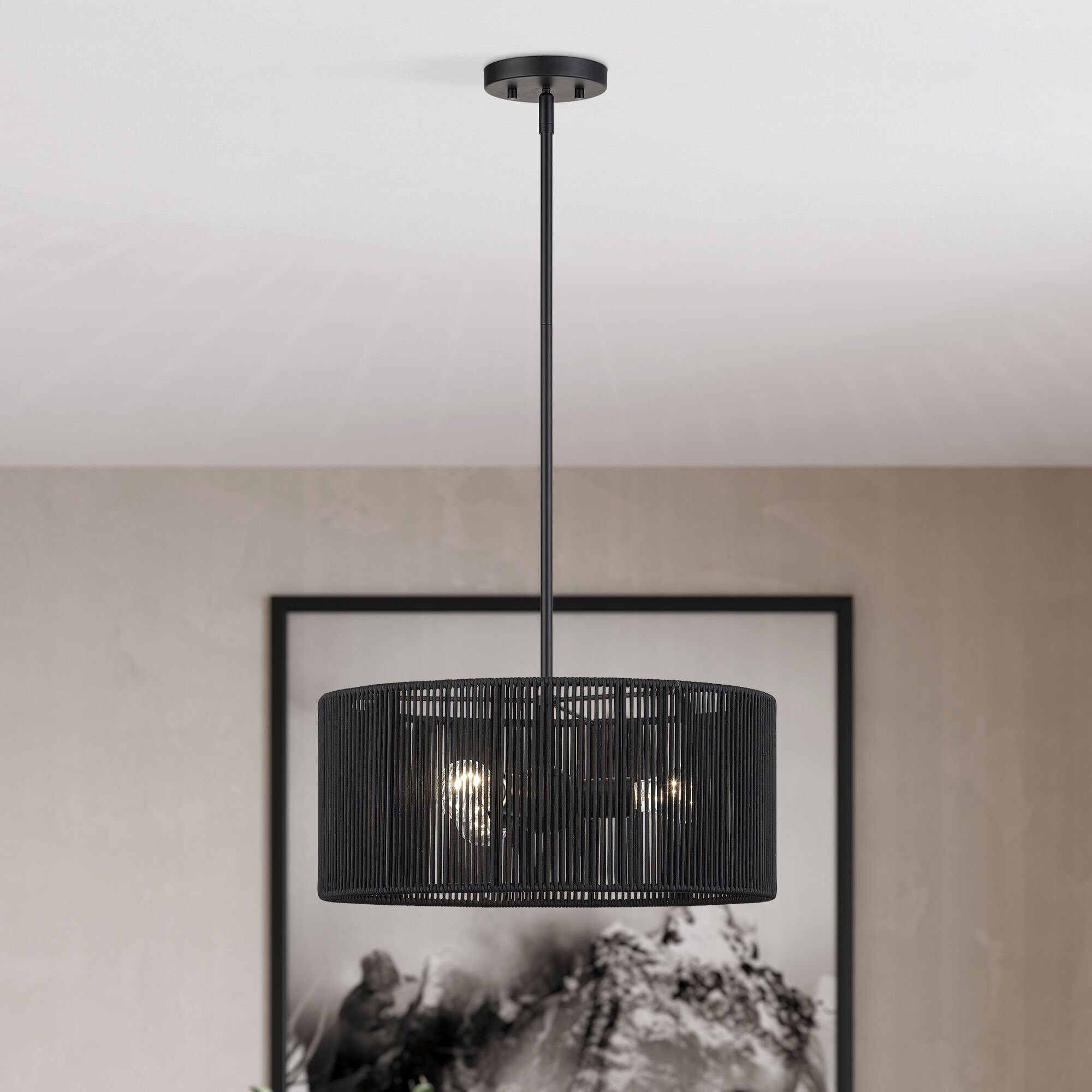 Acordia 3 Light 18 inch Black Pendant Chandelier Ceiling Light