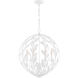 Broche 6 Light 21 inch Matte White Chandelier Ceiling Light