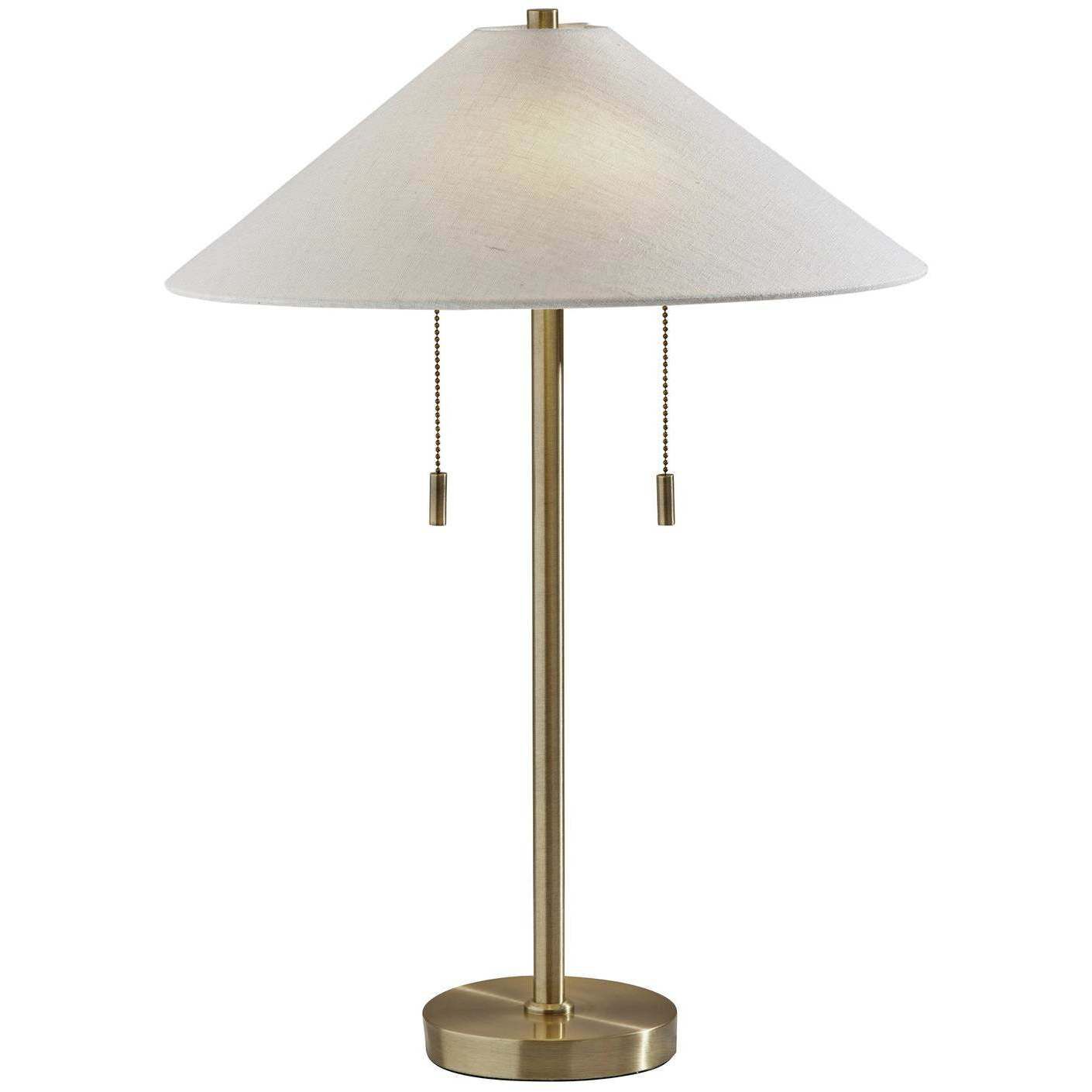 Claremont 24 inch 40.00 watt Antique Brass Table Lamp Portable Light