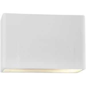 Ambiance Collection LED 8 inch Gloss White/Gloss White Outdoor Wall Sconce