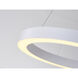 Canada LED 21.6 inch Matte White Chandelier Ceiling Light