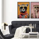 Fierce Fashionista / Style Cat Orange and Red and Brown and Black Canvas, Propac