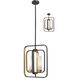 Aideen 2 Light 11 inch Bronze Gold Pendant Ceiling Light