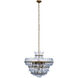 Arcade 10 Light 26 inch Brass Chandelier Ceiling Light