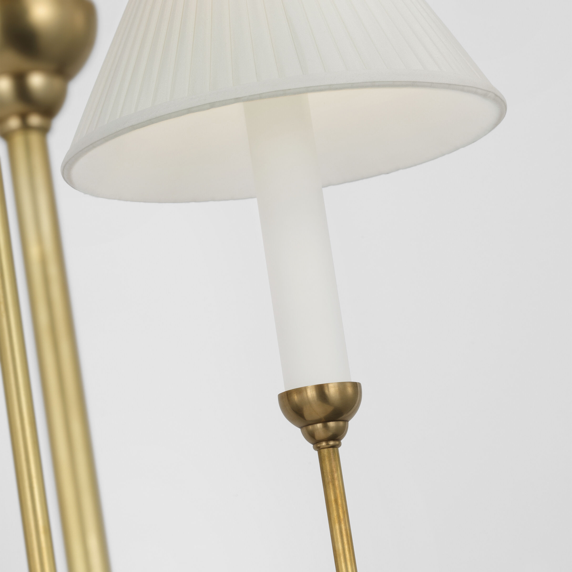 Amber Lewis Ingela LED 36 inch Hand-Rubbed Antique Brass Chandelier Ceiling Light