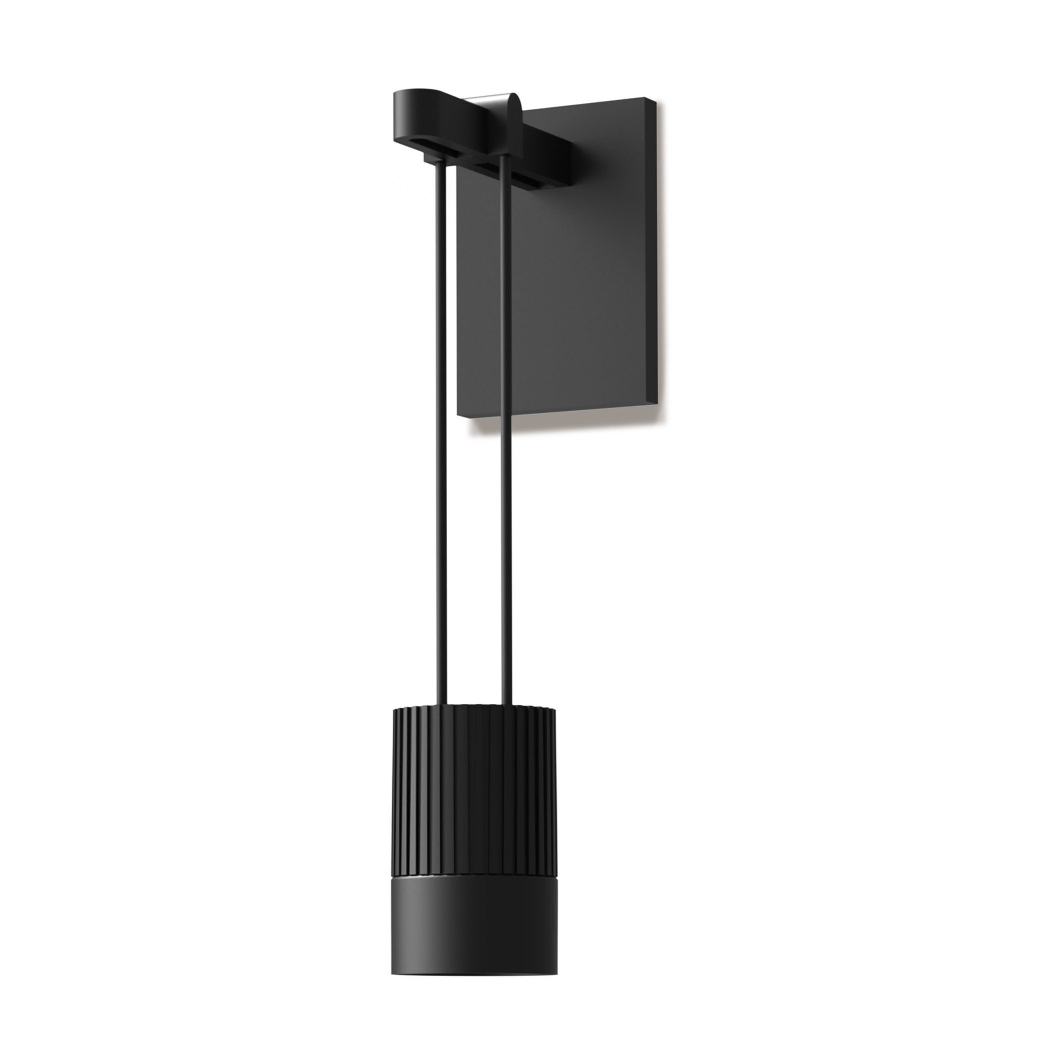 Suspenders LED 2 inch Satin Black ADA Modular Wall Mount Wall Light