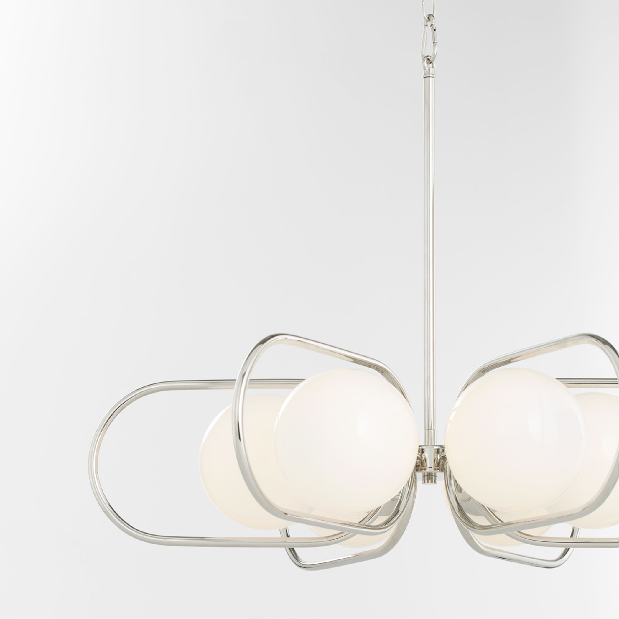 Belmont 6 Light 30 inch Polished Nickel Chandelier Ceiling Light