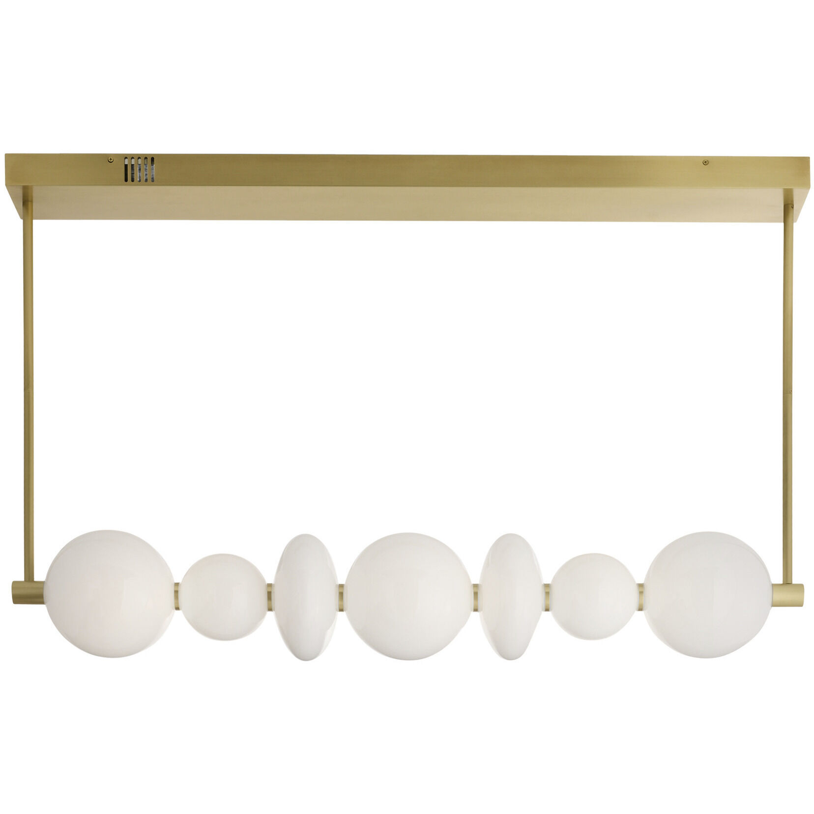 Raphael 1 Light 48 inch Antique Brass Chandelier Ceiling Light