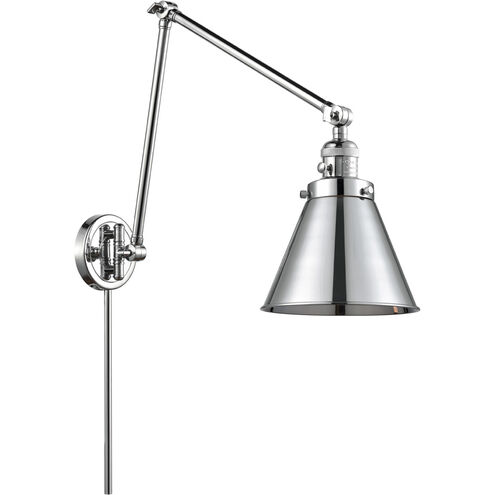 Appalachian 30 inch 3.5 watt Polished Chrome Swing Arm Wall Light, Franklin Restoration
