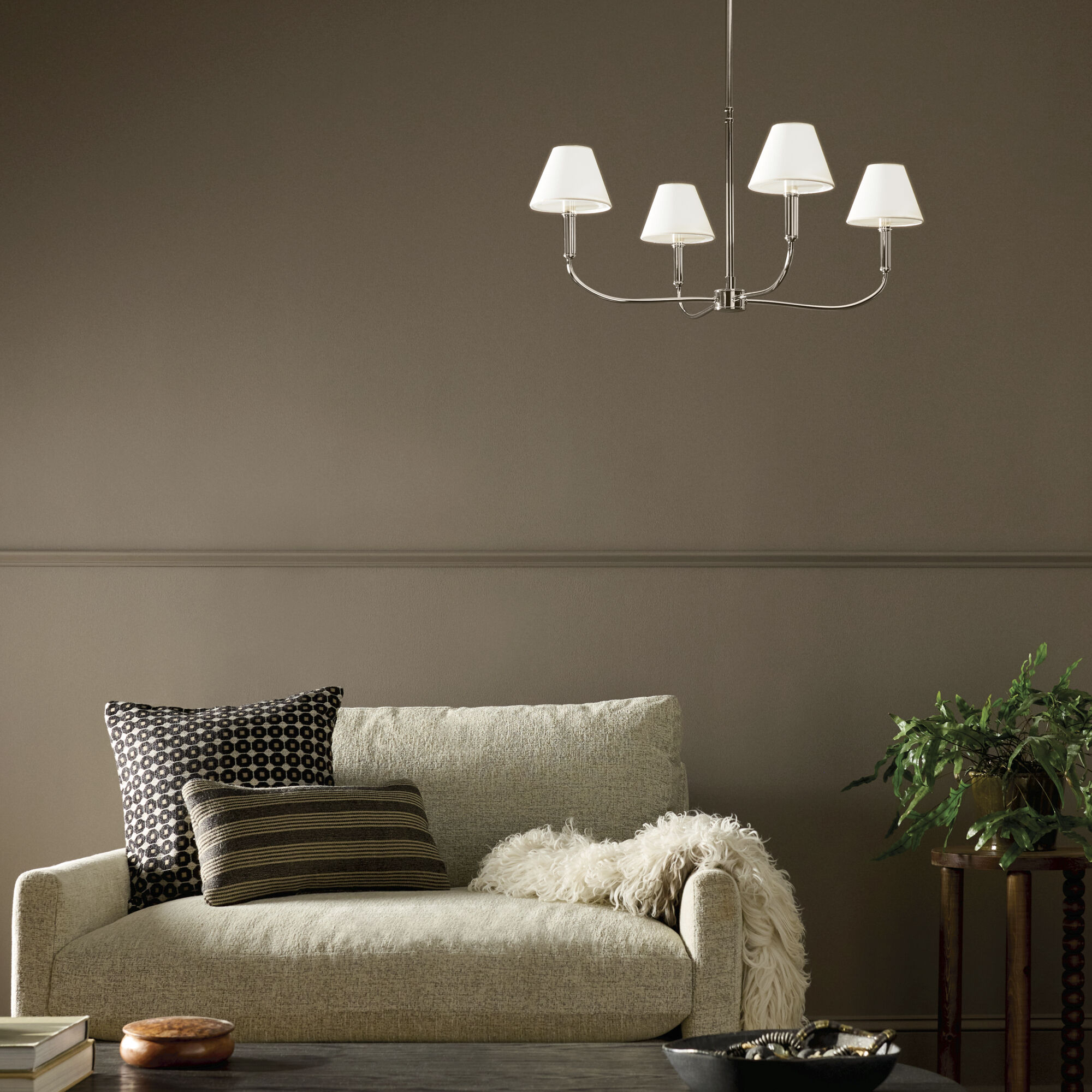 Eadie 4 Light Polished Nickel Chandelier Ceiling Light