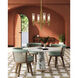 Torres 4 Light 18 inch Vintage Brass Chandelier Ceiling Light