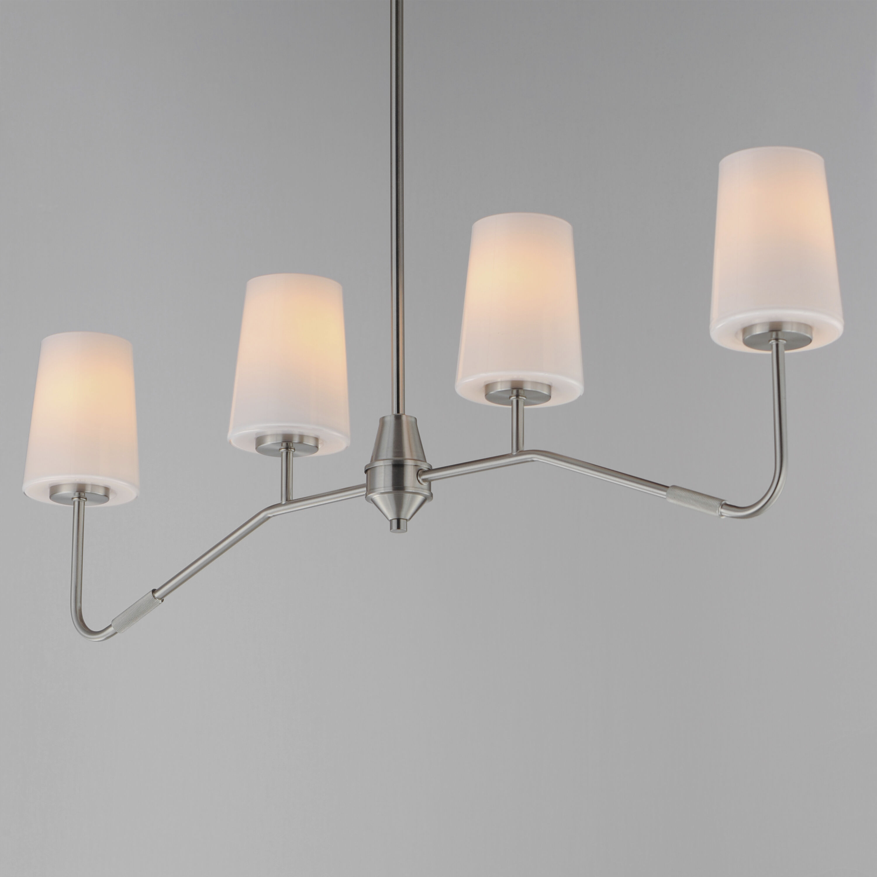 Durham 4 Light 38.5 inch Satin Nickel Linear Pendant Ceiling Light