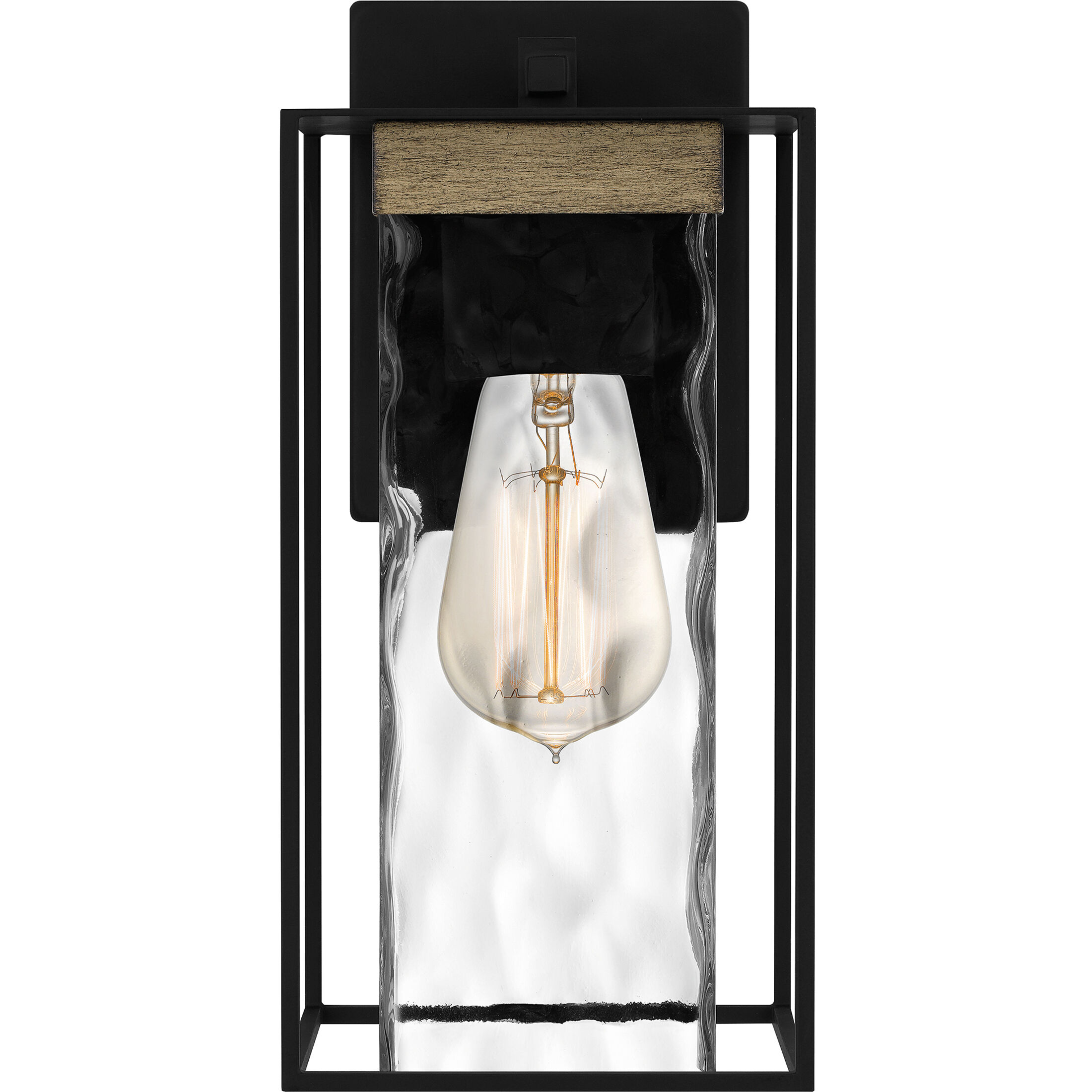 Longwood 1 Light 12 inch Matte Black Outdoor Wall Lantern
