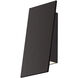 Angled Plane LED 8 inch Textured Bronze Indoor-Outdoor Sconce, Inside-Out