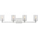 Fullton 4 Light 35 inch Chrome Bath Vanity Wall Light