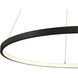 Anello LED 32 inch Matte Black Pendant Ceiling Light