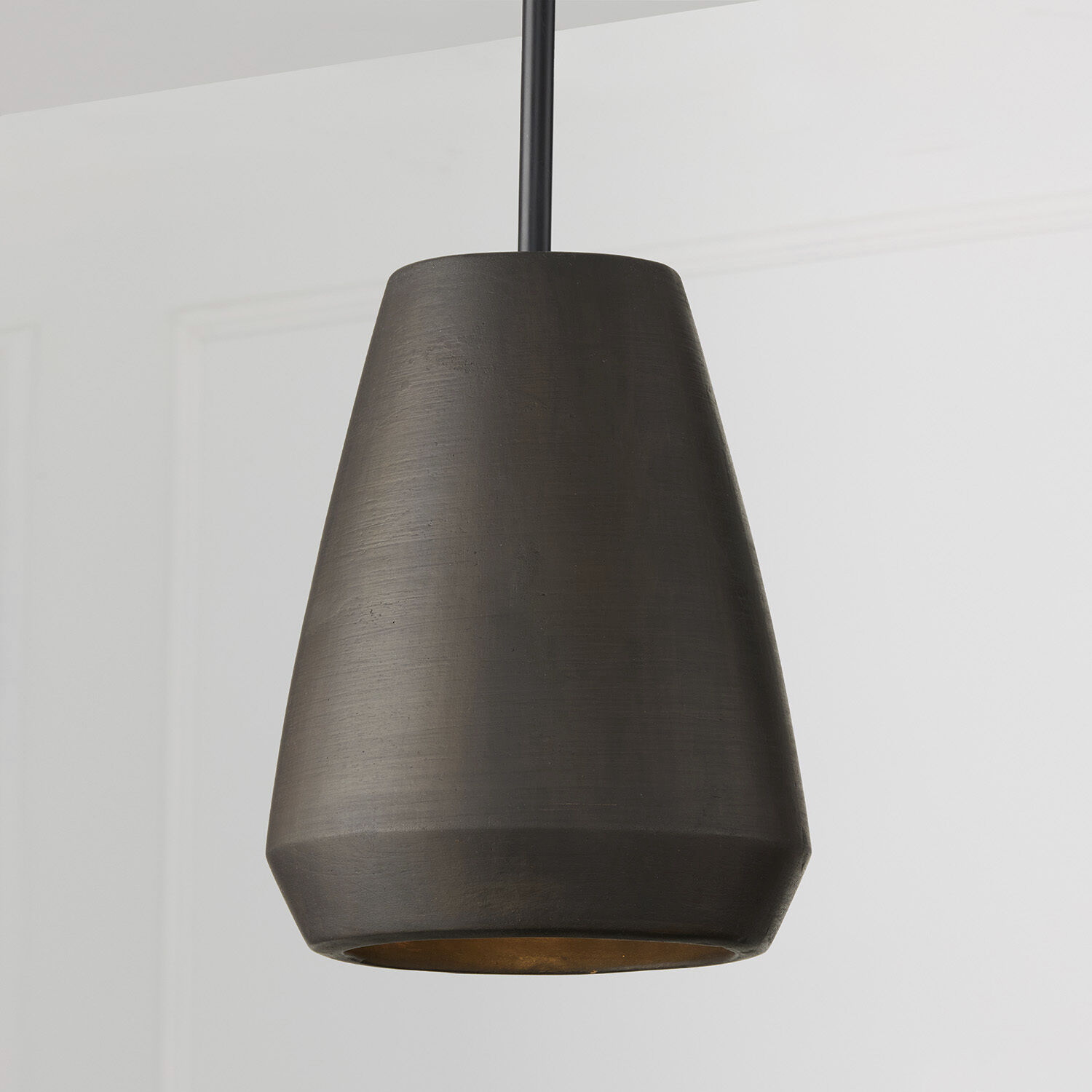 Della 1 Light 10 inch Terracotta Umber Pendant Ceiling Light