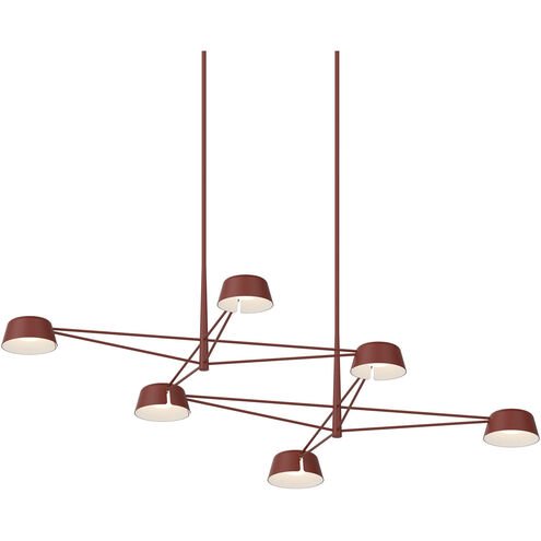 Ray LED 67.75 inch Oxide Red Chandelier Ceiling Light