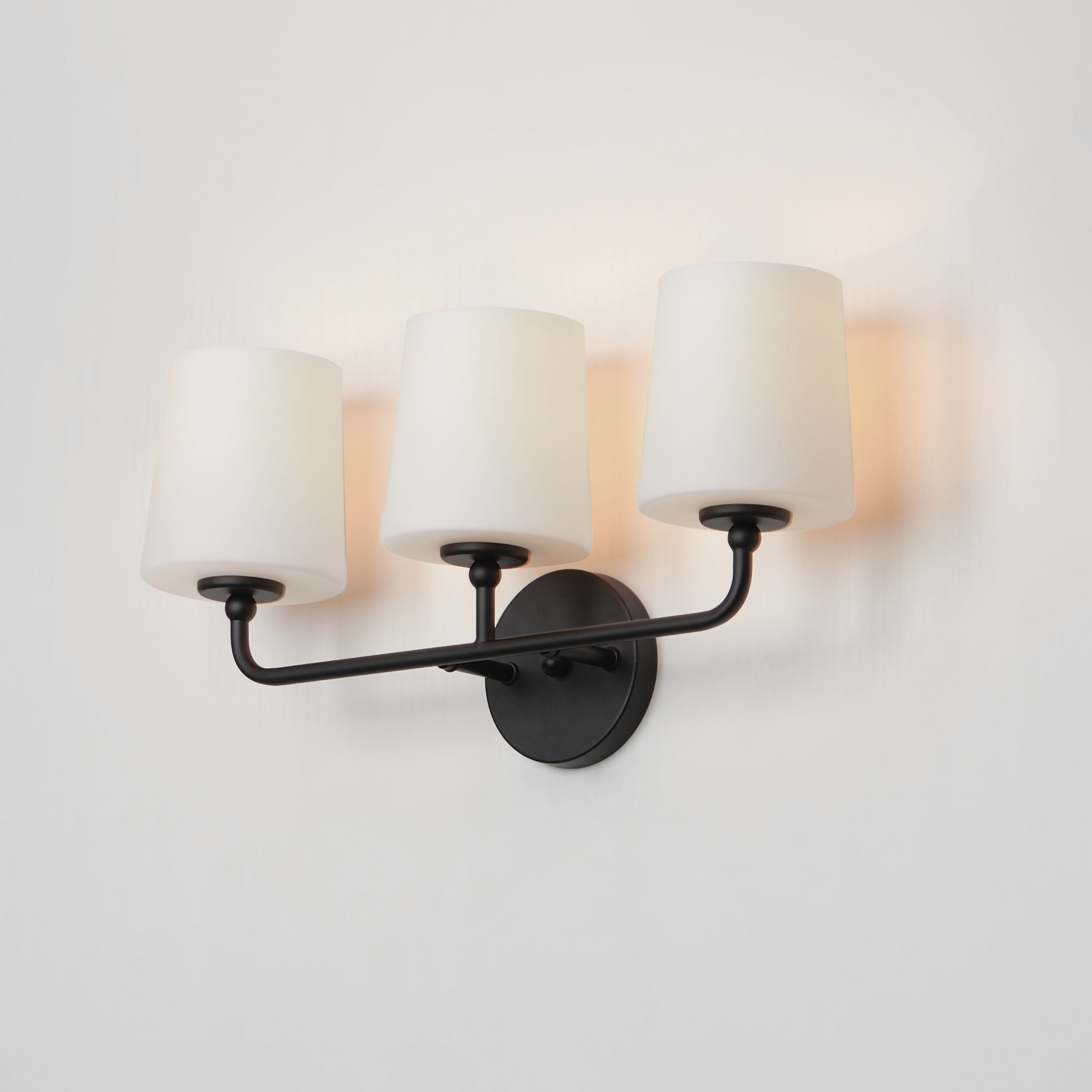 Bristol 3 Light 21 inch Black Bath Vanity Wall Light
