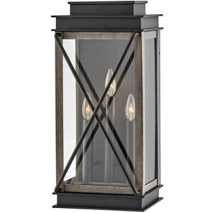 Montecito LED 22 inch Black Outdoor Wall Mount Lantern, Large