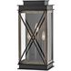 Montecito LED 22 inch Black Outdoor Wall Mount Lantern, Large