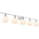 Syracuse 5 Light 47 inch Chrome Wall sconce Wall Light