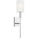 ED Ellen DeGeneres Brianna 1 Light 4 inch Polished Nickel Tail Sconce Wall Light