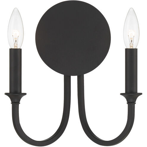 Stone Canyon Sconce Wall Light in Black