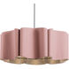 Paulina 1 Light 31.5 inch Black Pendant Ceiling Light in 32 in, Rose, Acoustic WEP Collection