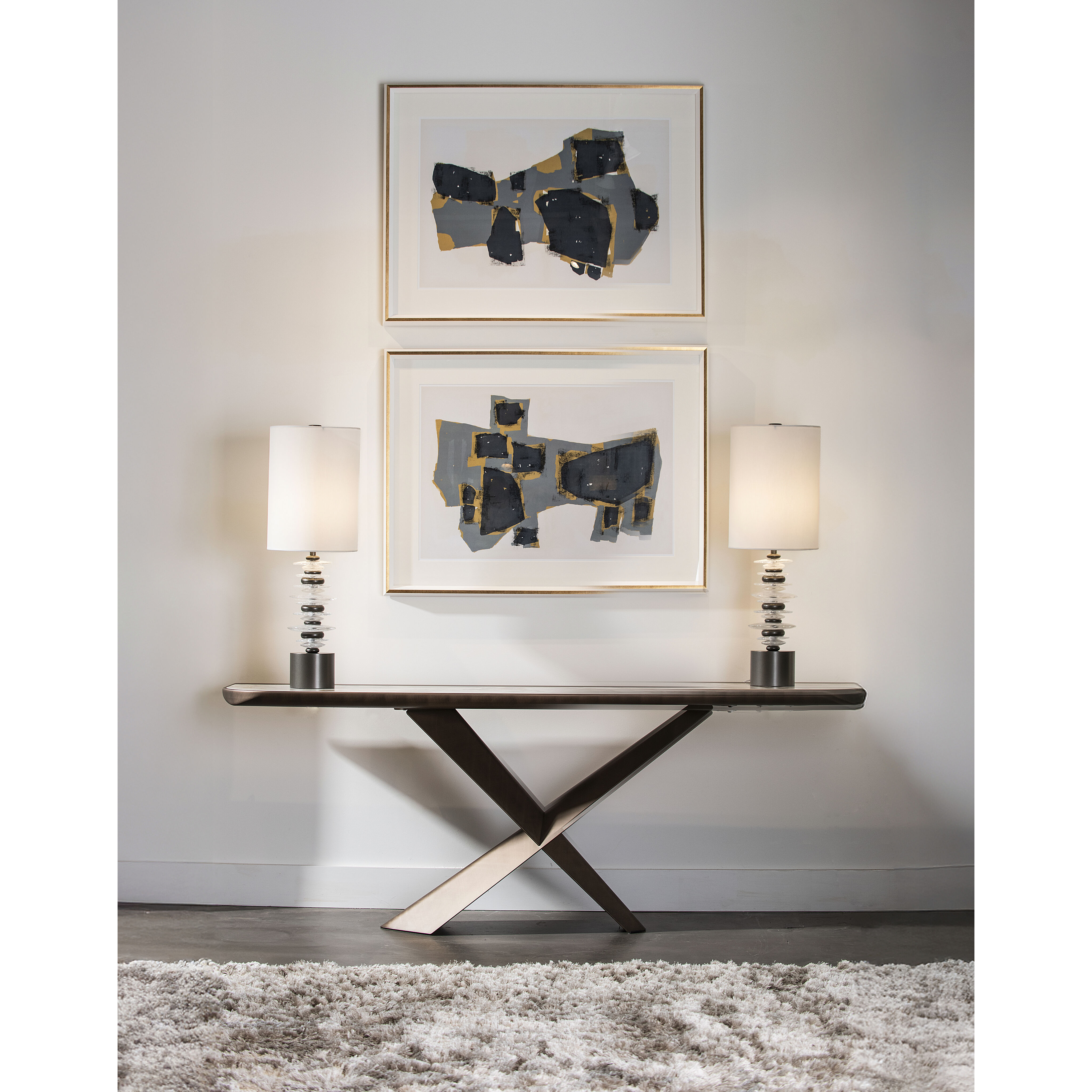 Cairn 32 inch 75.00 watt Dark Smoke Table Lamp Portable Light