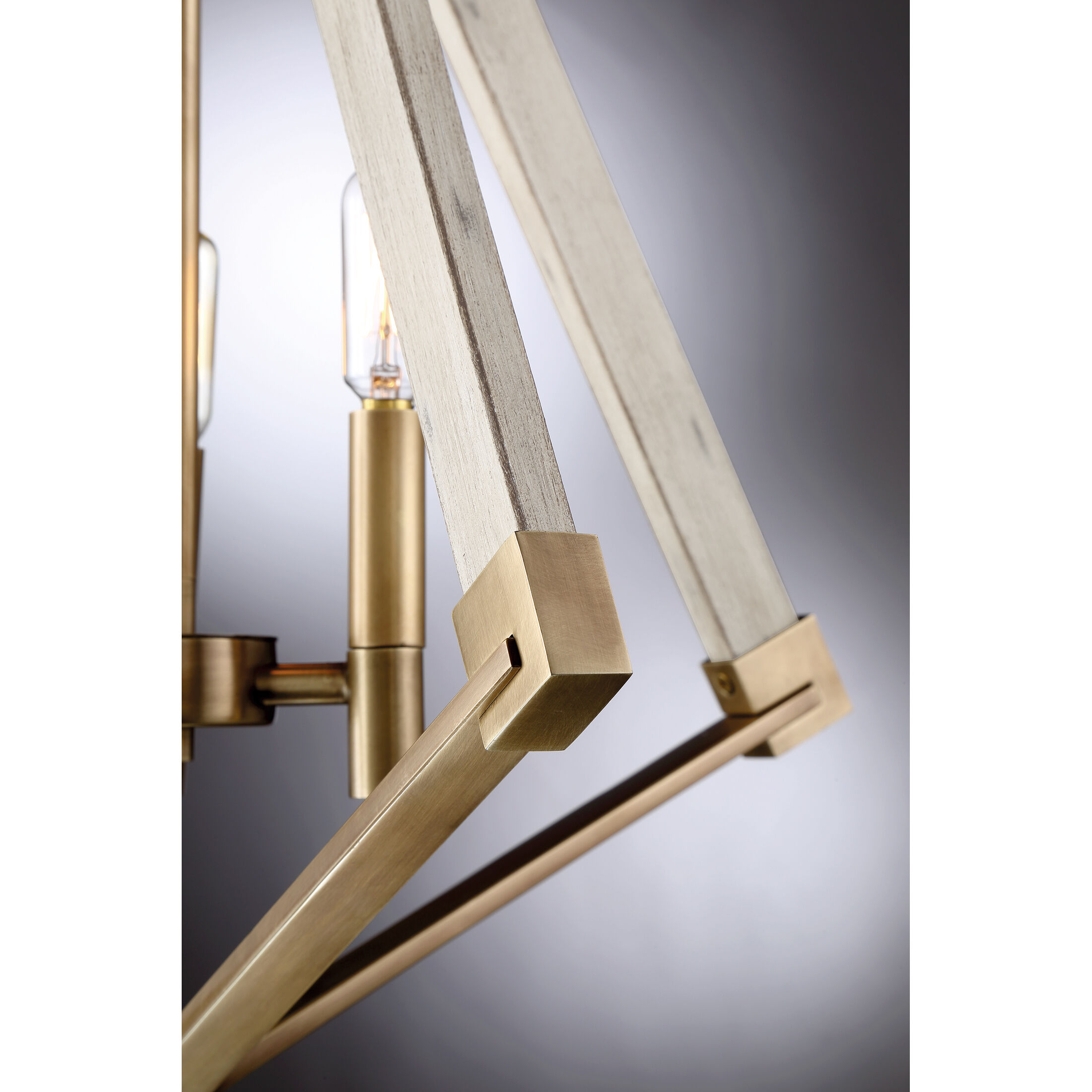 Viewpoint 3 Light 19.25 inch Weathered Brass Foyer Chandelier Ceiling Light