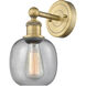 Belfast Sconce Wall Light in Brushed Brass, Seedy