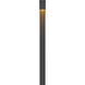 Atlantis 120v/277v 8 watt Satin Black Bollard