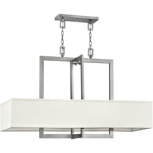Hampton LED 42 inch Antique Nickel Indoor Linear Chandelier Ceiling Light