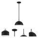 Kahn 1 Light 10 inch Midnight and Satin Aluminum Outdoor Pendant