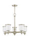 Middlebush 5 Light 25 inch Polished Nickel Chandelier Ceiling Light