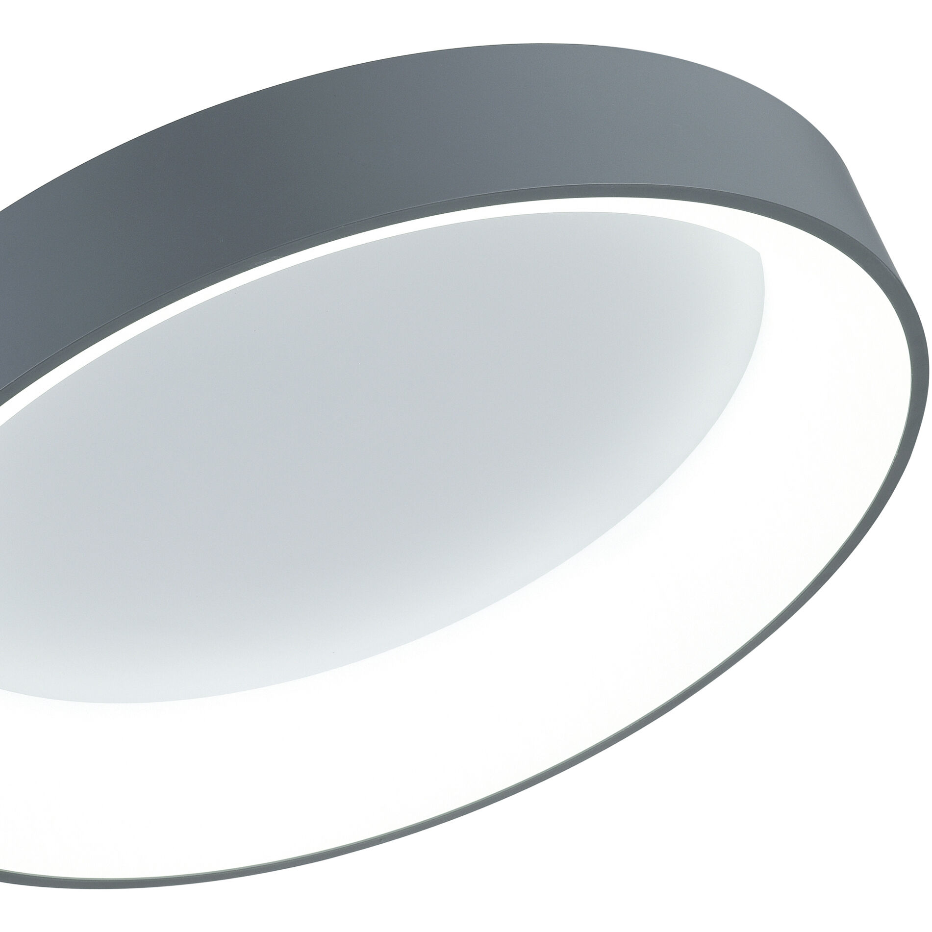 Arenal LED 24 inch Grey and White Drum Shade Pendant Ceiling Light in Gray and White