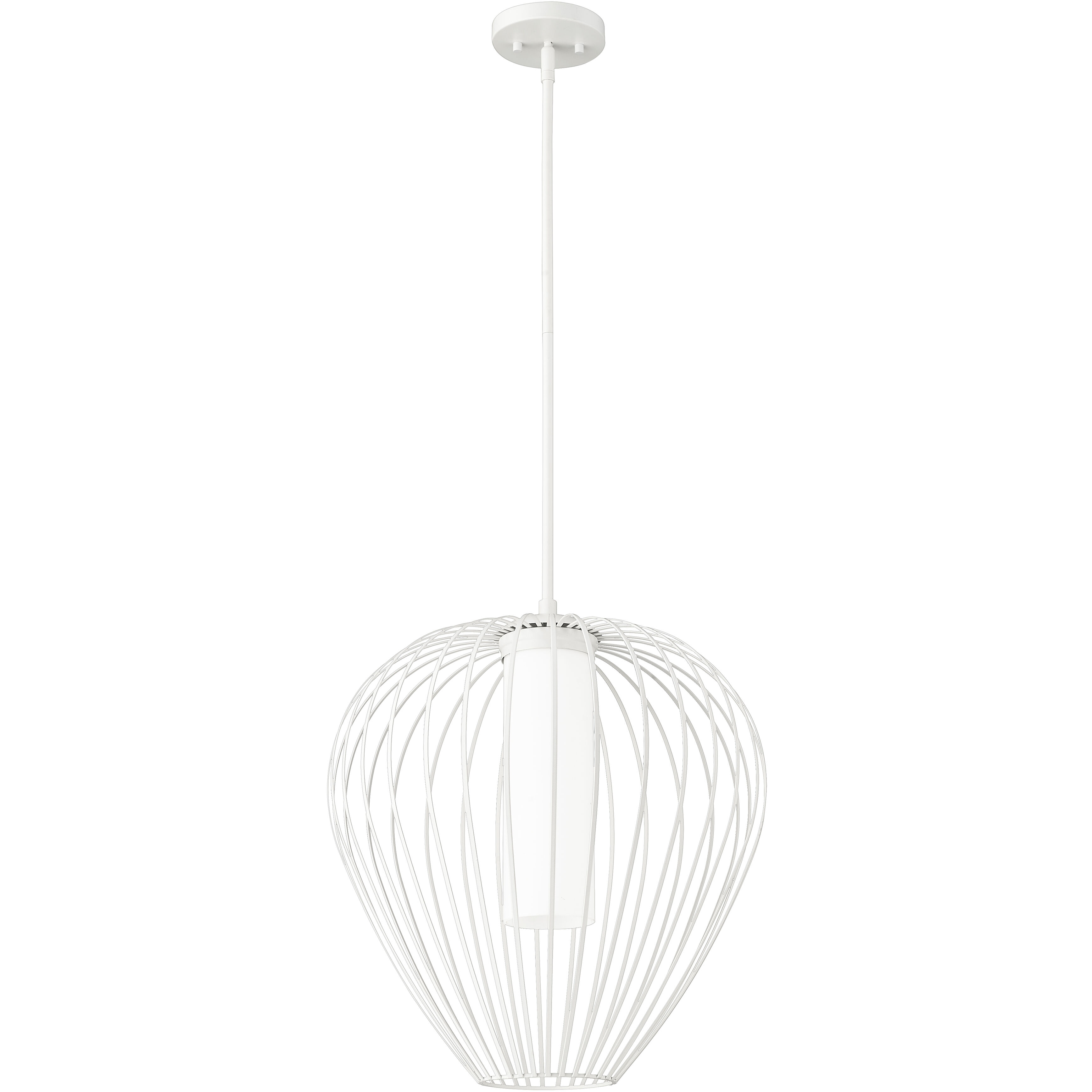 Savanti 1 Light 18 inch Textured White Pendant Ceiling Light