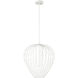 Savanti 1 Light 18 inch Textured White Pendant Ceiling Light