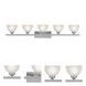 Somerset 5 Light 48 inch Brushed Nickel Bath Vanity Wall Light