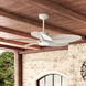 Tropic View 52 inch Matte White Outdoor Ceiling Fan