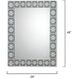 Rorschach 48 X 36 inch Indigo Blue Lacquer Mirror